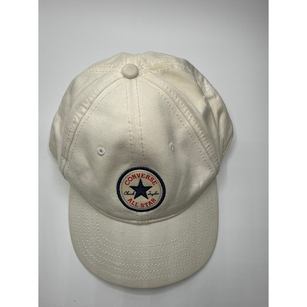 Converse‎ Chuck Taylor All Star Baseball Cap Cream Off White Cotton Dad Hat OSFM